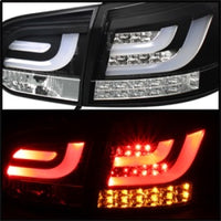 Thumbnail for Spyder Volkswagen Golf/GTI 10-13 G2 Type With Light Bar LED Tail Lights Black ALT-YD-VG10-LED-G2-BK