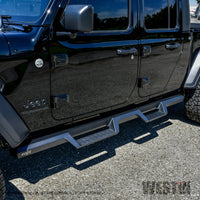 Thumbnail for Westin 2020 Jeep Gladiator HDX Drop Nerf Step Bars - Textured Black