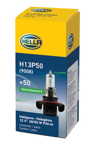 Thumbnail for Hella Bulb H13 12V 60/55W P264T T4 +50