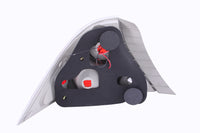 Thumbnail for ANZO 2001-2003 Honda Civic Taillights Chrome w/ Halo