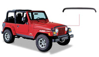 Thumbnail for Bushwacker 98-06 Jeep TJ Trail Armor Hood Stone Guard - Black