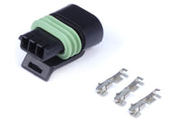Thumbnail for Haltech Delphi 3 Pin Single Row Flat Coil Connector Plug & Pins