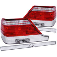Thumbnail for ANZO 1995-1999 Mercedes Benz S Class W140 Taillights Red/Clear