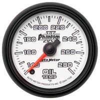Thumbnail for Autometer Phantom II 52mm Full Sweep Electronic 140-280 Deg F Oil Temperature Gauge