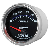 Thumbnail for AutoMeter Gauge Voltmeter 2-5/8in. 18V Electric Cobalt