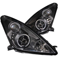 Thumbnail for ANZO 2000-2005 Toyota Celica Projector Headlights w/ Halo Black