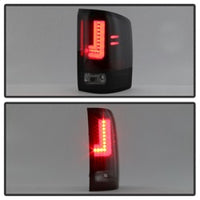 Thumbnail for Spyder GMC Sierra 2016-2017 Light Bar LED Tail Lights - Black Smoke ALT-YD-GS16-LED-BSM