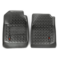 Thumbnail for Rugged Ridge Floor Liner Front Black 2015-2019 Chevrolet / GMC Colorado / Canyon Extended Cab