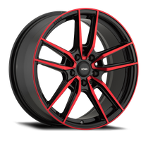Thumbnail for Konig Myth 18x8 5x112 ET43 Gloss Black w/ Red Tinted Clearcoat