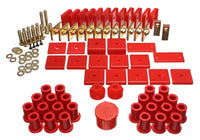 Thumbnail for Energy Suspension 64-78 Toyota FJ40 Land Cruiser Red Hyper-Flex Master Bushing Set