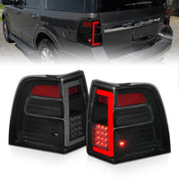 Thumbnail for ANZO 07-17 Ford Expedition LED Taillights w/ Light Bar Black Housing Smoke Lens