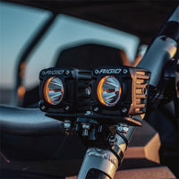 Thumbnail for Rigid Industries Revolve Pod w/Amber Trim Ring - Pair