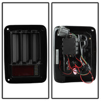 Thumbnail for Spyder 07-16 Jeep Wrangler Verison 2 Light Bar LED Tail Lights - Smoke (ALT-YD-JWA07V2-LBLED-BSM)