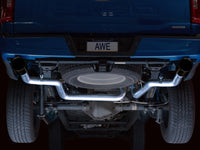 Thumbnail for AWE 0FG 21+ Ford F150 Dual Split Rear Cat-Back Exhaust- 5in Diamond Black Tips