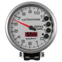 Thumbnail for Autometer 5 inch Ultimate III Playback Tachometer 11000 RPM - Silver