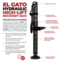 Thumbnail for Go Rhino Xventure Gear EG1 El Gato Hydraulic Jack - Graphite