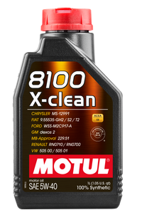 Thumbnail for Motul 1L Synthetic Engine Oil 8100 5W40 X-CLEAN C3 -505 01-502 00-505 00-LL04