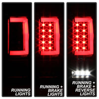 Thumbnail for Spyder 04-08 Ford F-150 Projector Tail Lights - Light Bar DRL LED - Black ALT-YD-FF15004V2-LBLED-BK