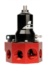 Thumbnail for Aeromotive Regulator - 30-120 PSI - .500 Valve - 4x AN-08 and AN-10 inlets / AN-10 Bypass