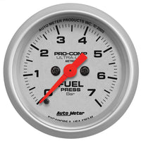Thumbnail for AutoMeter Gauge Fuel Pressure 2-1/16in. 7 Bar Electric Ultra-Lite