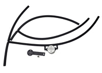 Thumbnail for J&L 16-24 Nissan Titan 5.6L Passenger Side Oil Separator 3.0 - Clear Anodized