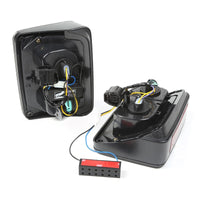 Thumbnail for Rugged Ridge Led Tail Light Set Smoke 07-18 Jeep Wrangler