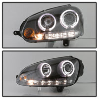 Thumbnail for Spyder Volkswagen GTI 06-09/Jetta 06-09 Halogen Model Only - LED Halo DRL Black PRO-YD-VG06-HL-BK