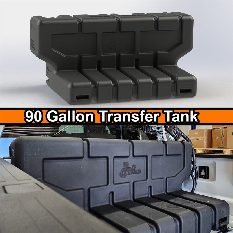 Titan Fuel Tanks Universal 90 Gallon L-Shaped Heavy Duty Transfer Tank (Non Nissan Cargo Box/RamBox)