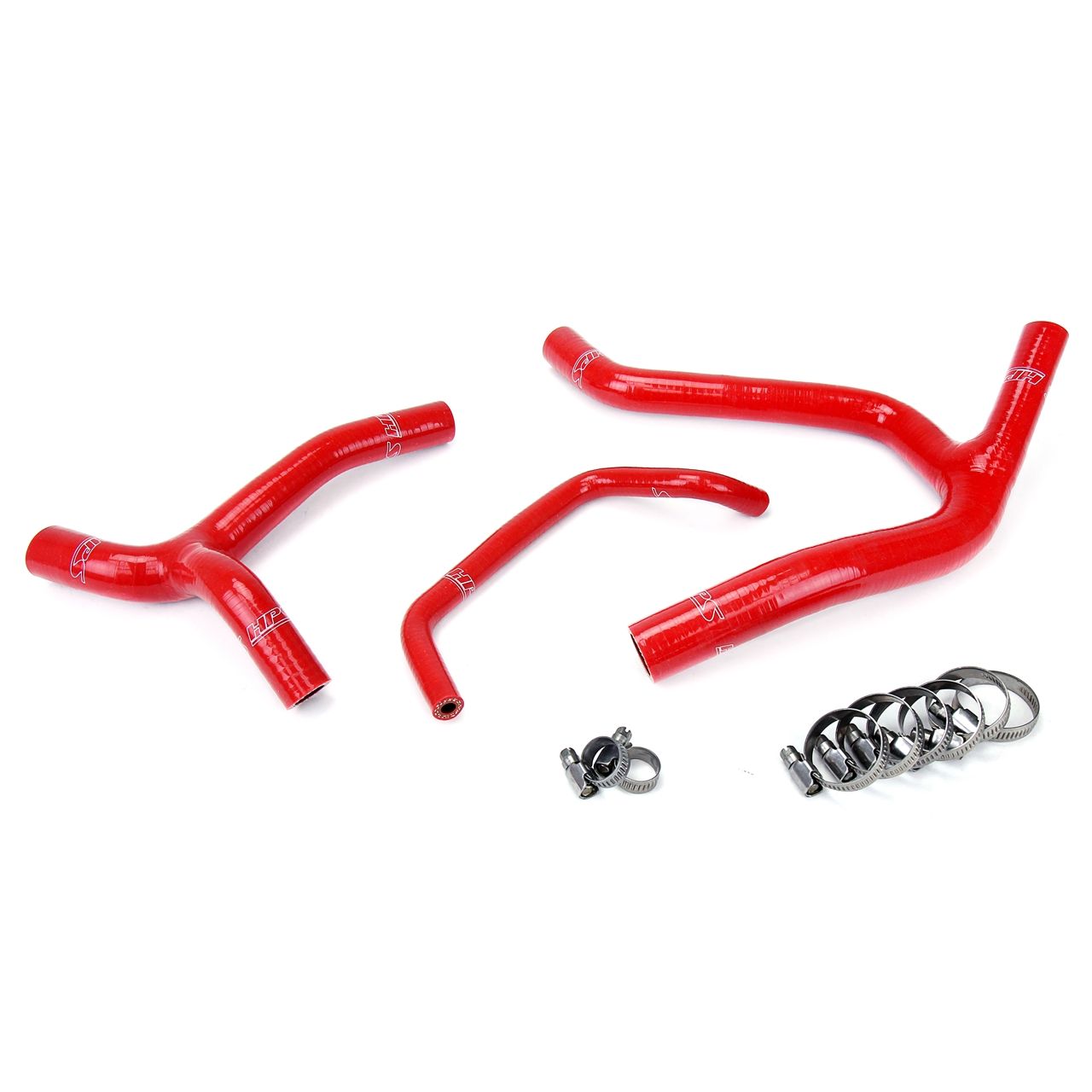 HPS Red Reinforced Silicone Radiator Hose Kit Coolant for Kawasaki 06-08 KX450F