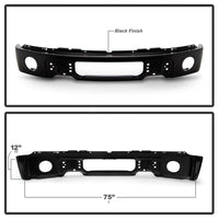 Thumbnail for Spyder Ford F150 09-14 w/Fog Light Hole Front Bumper - Black (OEM # 9L3Z17757DPTM)