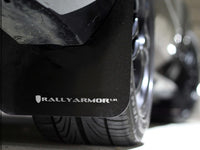 Thumbnail for Rally Armor 02-07 Subaru WRX/STI/RS/2.5i (Wagons Req. Mod.) Black UR Mud Flap w/ White Logo