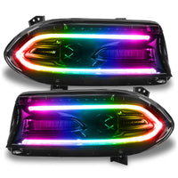 Thumbnail for Oracle 15-21 Dodge Charger RGB+W DRL Headlight DRL Upgrade Kit - ColorSHIFT 2 SEE WARRANTY