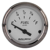 Thumbnail for AutoMeter Gauge Fuel Level 2-1/16in. 73 Ohm(e) to 10 Ohm(f) Elec American Platinum