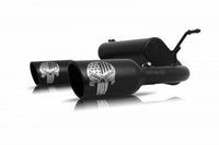 Thumbnail for Gibson 18-22 Jeep Wrangler Sport 3.6L 2.5in Patriot Skull Series Cat-Back Dual Exhaust - Blk Ceramic