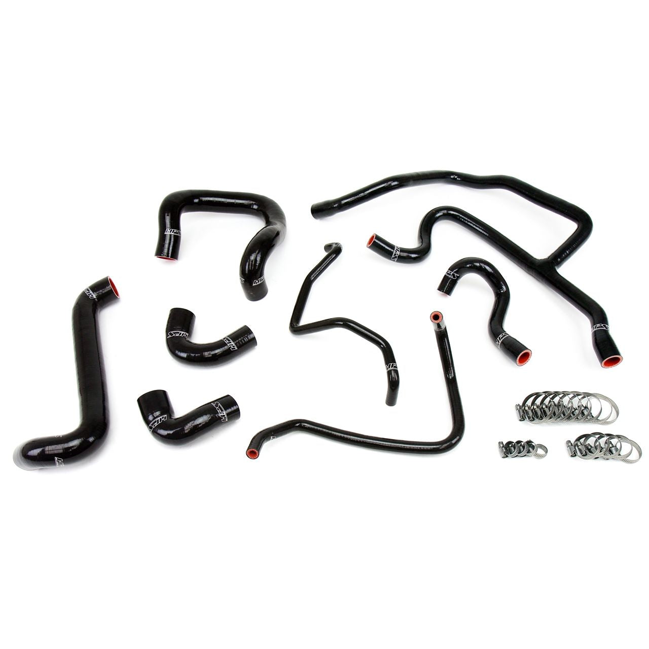 HPS Reinforced Black Silicone Radiator Hose + Heater Hose Kit Coolant for BMW 88-92 E30 325i 325is 325ix 2.5L US Spec
