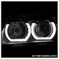 Thumbnail for Spyder BMW E90 3-Series 06-08 4DR V2 Headlights - HID Only - Black PRO-YD-BMWE9005V2-HID-DRL-BK