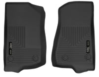 Thumbnail for Husky Liners 19-24 Jeep Wrangler JL/JLU X-Act Contour Black Front Floor Liners