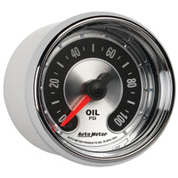 Thumbnail for Autometer American Muscle 52mm Full Sweep Electric 0-100 PSI Oil Pressure Gauge