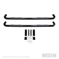 Thumbnail for Westin 2019 Chevrolet Silverado/Sierra 1500 Crew Cab E-Series 3 Nerf Step Bars - Black