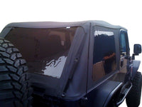 Thumbnail for Rampage 2004-2006 Jeep Wrangler(TJ) LJ Unlimited Frameless Soft Top Kit - Black Diamond