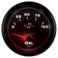 Thumbnail for Autometer Phantom II 2 5/8in 0-100 PSI Short Sweep Electronic Oil Pressure Gauge