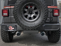 Thumbnail for aFe Rebel Series 2.5in 409 SS Cat-Back Exhaust w/ Black Tips 18-19 Jeep Wrangler (JL) V6 3.6L