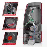 Thumbnail for ANZO 2003-2006 Chevrolet Silverado 1500 LED Taillights Red/Clear