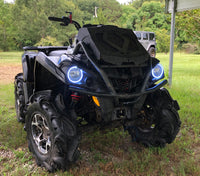 Thumbnail for Oracle 16-19 Can-Am Outlander G2 450 500 570 Surface Mount Halo Kit - White SEE WARRANTY