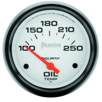 Thumbnail for AutoMeter Gauge Oil Temp 2-5/8in. 100-250 Deg. F Electric Phantom
