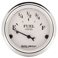 Thumbnail for Autometer 2-1/16in 0-90 Fuel Level Air-Core GM Old Tyme White Gauge