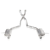 Thumbnail for Stainless Works 2018 Jeep TrackHawk 6.2L 3in Catback System X-Pipe Turbo S-Tube Muffler Stock Exit