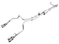 Thumbnail for AWE Tuning 4th Gen GM 1500 6.2L 0FG Catback Split Rear Exit (w/ Bumper Cutouts) - Quad Chrome Tips