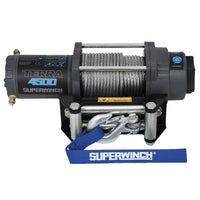 Thumbnail for Superwinch 4500 LBS 12V DC 15/64in x 50ft Steel Rope Terra 4500 Winch - Gray Wrinkle