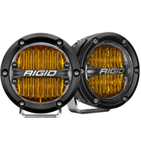 Thumbnail for Rigid Industries 360-Series 4in LED SAE J583 Fog Light - Selective Yellow (Pair)